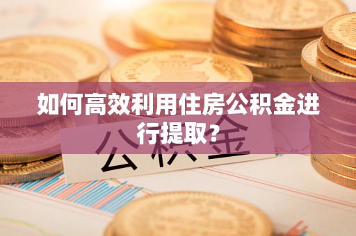 交城如何高效利用住房公积金进行提取？